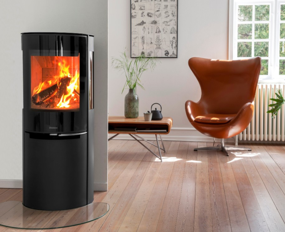 Hybrid stove with fire